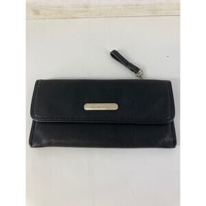 MICHAEL KORS, MEDIUM SIZE BLACK LEATHER WALLET (ASIS)